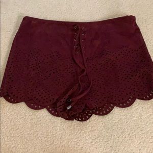 Forever 21 suede shorts
